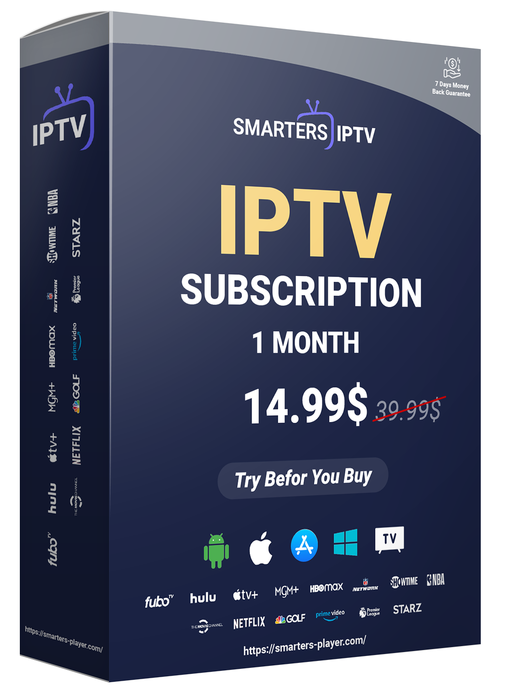 IPTV SMARTERS PRO - ABONNEMENT IPTV - Buy IPTV SUBSCRIPTION / IPTV SMARTERS LITE