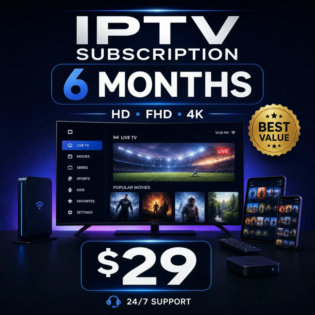IPTV 6 mois