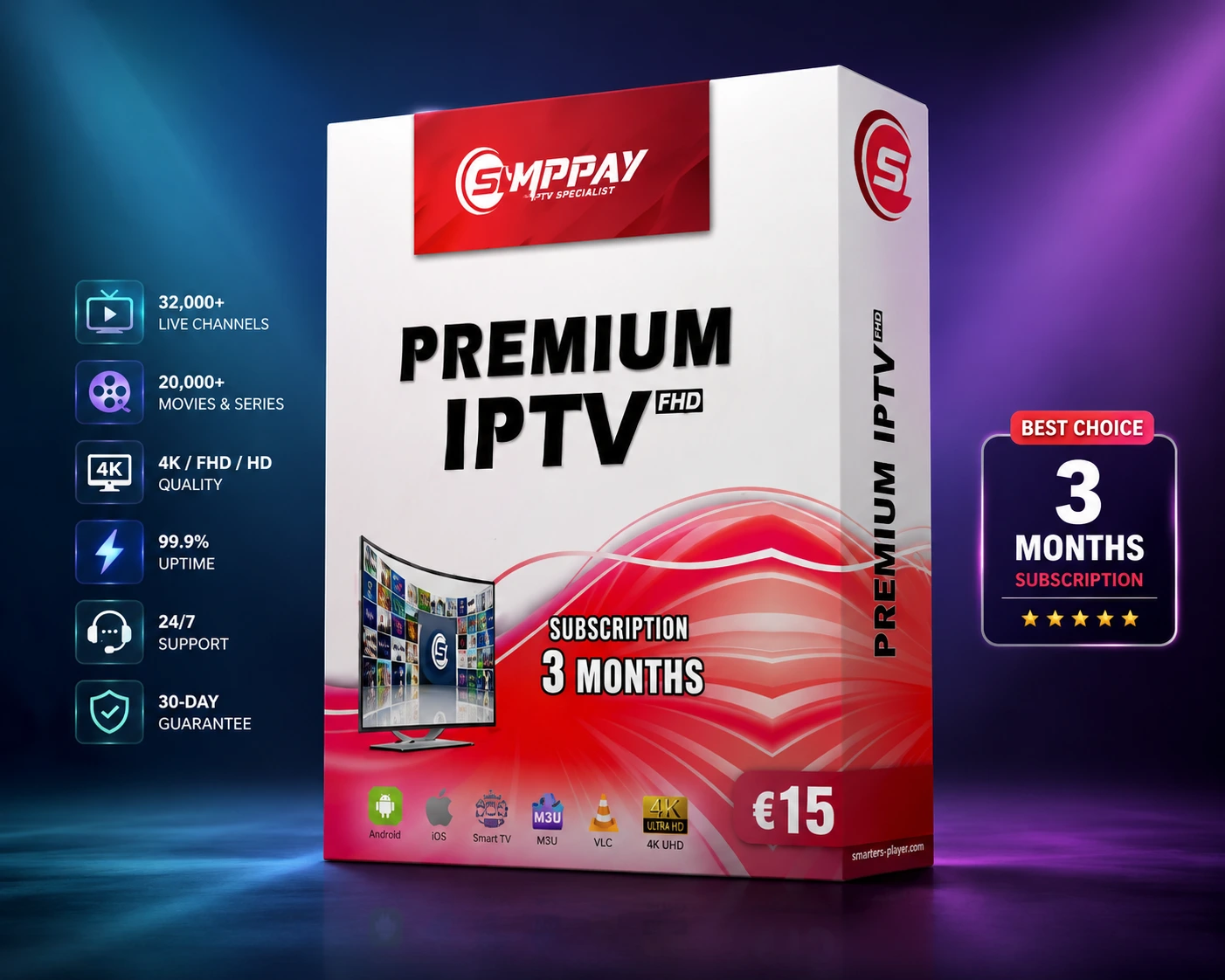 IPTV Pro 3 Months Subscription